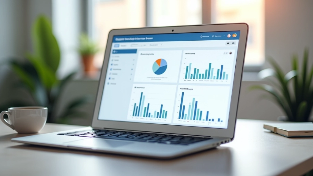 SaaS dashboard displaying subscription metrics and revenue analytics